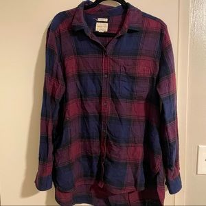 Flannel boyfriend fit